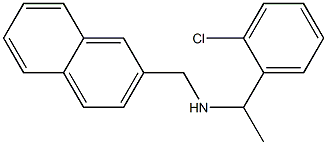 [1-(2-chlorophenyl)ethyl](naphthalen-2-ylmethyl)amine Struktur