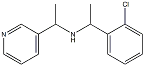 [1-(2-chlorophenyl)ethyl][1-(pyridin-3-yl)ethyl]amine Struktur