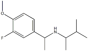 [1-(3-fluoro-4-methoxyphenyl)ethyl](3-methylbutan-2-yl)amine|