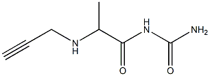 [2-(prop-2-yn-1-ylamino)propanoyl]urea Struktur