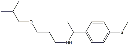 [3-(2-methylpropoxy)propyl]({1-[4-(methylsulfanyl)phenyl]ethyl})amine Struktur