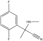 2-(2,5-difluorophenyl)-2-(methylamino)propanenitrile Struktur