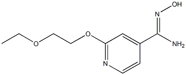 2-(2-ethoxyethoxy)-N'-hydroxypyridine-4-carboximidamide Struktur