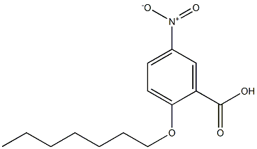 2-(heptyloxy)-5-nitrobenzoic acid Struktur