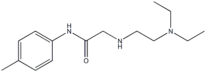 2-{[2-(diethylamino)ethyl]amino}-N-(4-methylphenyl)acetamide Struktur