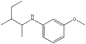 3-methoxy-N-(3-methylpentan-2-yl)aniline Struktur