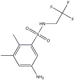 5-amino-2,3-dimethyl-N-(2,2,2-trifluoroethyl)benzene-1-sulfonamide Struktur