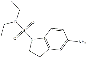 5-amino-N,N-diethyl-2,3-dihydro-1H-indole-1-sulfonamide Struktur