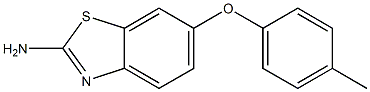6-(4-methylphenoxy)-1,3-benzothiazol-2-amine Structure