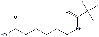 6-[(2,2-dimethylpropanoyl)amino]hexanoic acid Struktur