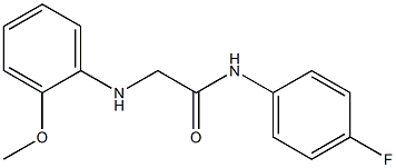 N-(4-fluorophenyl)-2-[(2-methoxyphenyl)amino]acetamide Struktur