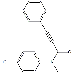 N-(4-hydroxyphenyl)-N-methyl-3-phenylprop-2-ynamide Struktur