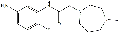 N-(5-amino-2-fluorophenyl)-2-(4-methyl-1,4-diazepan-1-yl)acetamide Struktur