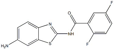 N-(6-amino-1,3-benzothiazol-2-yl)-2,5-difluorobenzamide Struktur