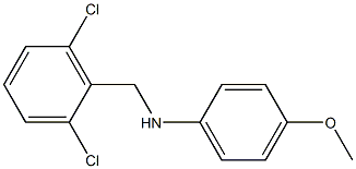 N-[(2,6-dichlorophenyl)methyl]-4-methoxyaniline Struktur