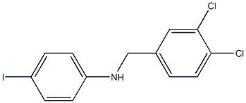 N-[(3,4-dichlorophenyl)methyl]-4-iodoaniline Struktur