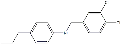 N-[(3,4-dichlorophenyl)methyl]-4-propylaniline Structure