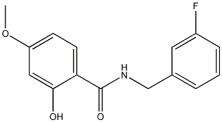 N-[(3-fluorophenyl)methyl]-2-hydroxy-4-methoxybenzamide Struktur