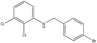 N-[(4-bromophenyl)methyl]-2,3-dichloroaniline Struktur