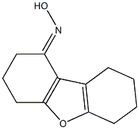 3,4,6,7,8,9-hexahydrodibenzo[b,d]furan-1(2H)-one oxime Struktur