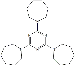 1-[4,6-di(1-azepanyl)-1,3,5-triazin-2-yl]azepane Struktur