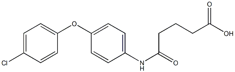 5-[4-(4-chlorophenoxy)anilino]-5-oxopentanoic acid Struktur
