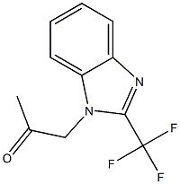 1-[2-(trifluoromethyl)-1H-benzimidazol-1-yl]acetone Struktur