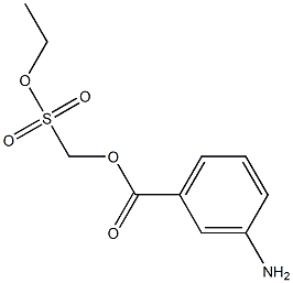ETHYL-META-AMINOBENZOATEMETHANESULPHONICACID Struktur