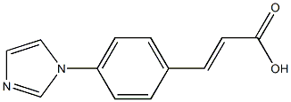 (E)-3-(4-(1H-imidazol-1-yl)phenyl)acrylic acid Struktur
