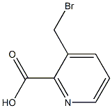 3-(bromomethyl)pyridine-2-carboxylic acid Struktur