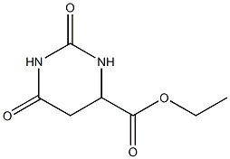 ethyl hexahydro-2,6-dioxopyrimidine-4-carboxylate Struktur