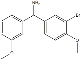 (3-bromo-4-methoxyphenyl)(3-methoxyphenyl)methanamine Struktur