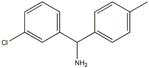 (3-chlorophenyl)(4-methylphenyl)methanamine Struktur