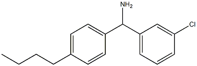 (4-butylphenyl)(3-chlorophenyl)methanamine Struktur
