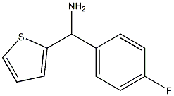 (4-fluorophenyl)(thiophen-2-yl)methanamine Struktur