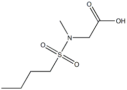 [(butylsulfonyl)(methyl)amino]acetic acid Struktur