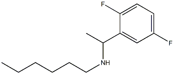 [1-(2,5-difluorophenyl)ethyl](hexyl)amine Struktur