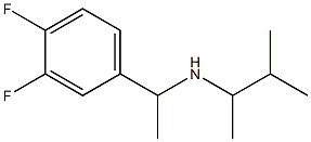 [1-(3,4-difluorophenyl)ethyl](3-methylbutan-2-yl)amine Struktur