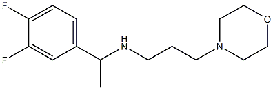 [1-(3,4-difluorophenyl)ethyl][3-(morpholin-4-yl)propyl]amine Struktur