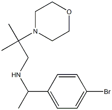 [1-(4-bromophenyl)ethyl][2-methyl-2-(morpholin-4-yl)propyl]amine Struktur