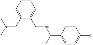 [1-(4-chlorophenyl)ethyl]({2-[(dimethylamino)methyl]phenyl}methyl)amine Struktur