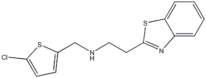 [2-(1,3-benzothiazol-2-yl)ethyl][(5-chlorothiophen-2-yl)methyl]amine Struktur