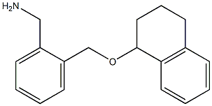 {2-[(1,2,3,4-tetrahydronaphthalen-1-yloxy)methyl]phenyl}methanamine Struktur