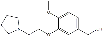{4-methoxy-3-[2-(pyrrolidin-1-yl)ethoxy]phenyl}methanol Struktur
