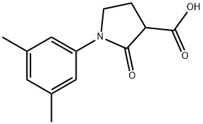 1-(3,5-dimethylphenyl)-2-oxopyrrolidine-3-carboxylic acid Struktur