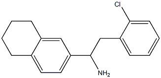 2-(2-chlorophenyl)-1-(5,6,7,8-tetrahydronaphthalen-2-yl)ethan-1-amine Struktur