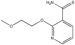2-(2-methoxyethoxy)pyridine-3-carbothioamide Struktur