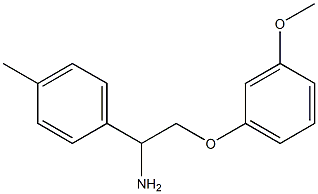 2-(3-methoxyphenoxy)-1-(4-methylphenyl)ethanamine Struktur