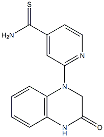 2-(3-oxo-1,2,3,4-tetrahydroquinoxalin-1-yl)pyridine-4-carbothioamide Struktur