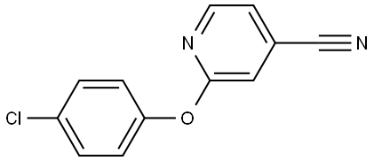 2-(4-chlorophenoxy)isonicotinonitrile Struktur